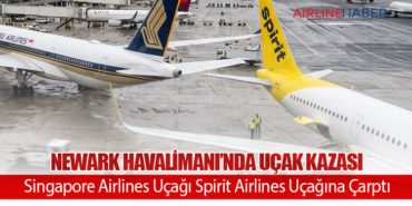 Newark Havalimanı’nda Uçak Kazası: Singapore Airlines Uçağı Spirit Airlines Uçağına Çarptı