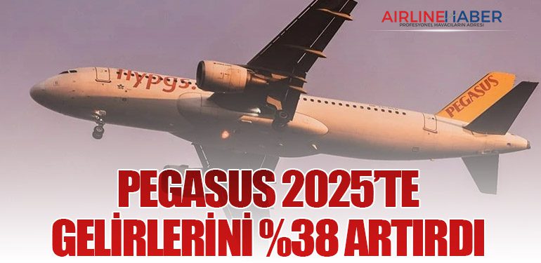 Pegasus 2025’te Gelirlerini %38 Artırdı