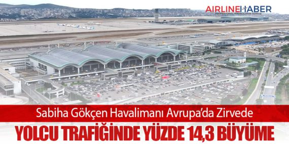 Sabiha Gökçen Havalimanı Avrupa’da Zirvede: Yolcu Trafiğinde Yüzde 14,3 Büyüme