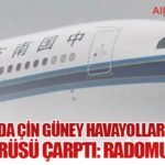 Şanghay’da Çin Güney Havayolları Uçağına Kuş Sürüsü Çarptı: Radomu Koptu
