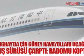 Şanghay’da Çin Güney Havayolları Uçağına Kuş Sürüsü Çarptı: Radomu Koptu
