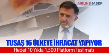 TUSAŞ 16 Ülkeye İhracat Yapıyor: Hedef 10 Yılda 1.500 Platform Teslimatı