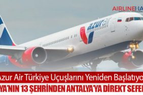 Azur Air Türkiye Uçuşlarını Yeniden Başlatıyor: Rusya’nın 13 Şehrinden Antalya’ya Direkt Seferler