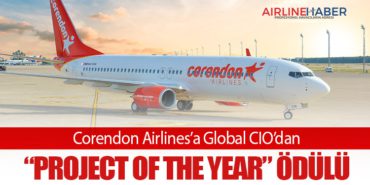 Corendon Airlines’a Global CIO’dan “Project of the Year” ödülü