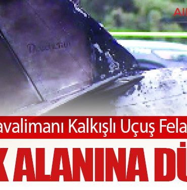 Crystal Havalimanı Kalkışlı Uçuş Felaketle Bitti: Park Alanına Düştü