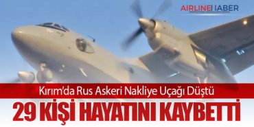 Kırım’da Rus Askeri Nakliye Uçağı Düştü: 29 Kişi Hayatını Kaybetti