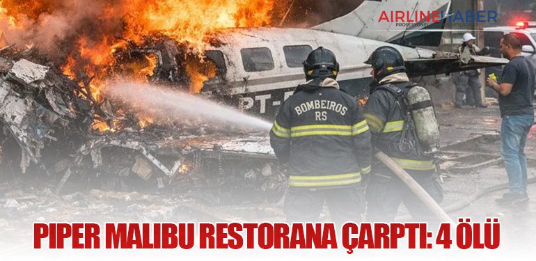 Piper Malibu Restorana Çarptı: 4 Ölü