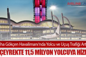 Sabiha Gökçen Havalimanı’nda Yolcu ve Uçuş Trafiği Artıyor: İlk Çeyrekte 11,5 Milyon Yolcuya Hizmet
