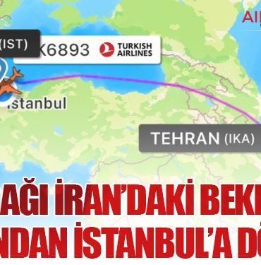 THY Uçağı İran’daki Bekleyişin Ardından İstanbul’a Döndü