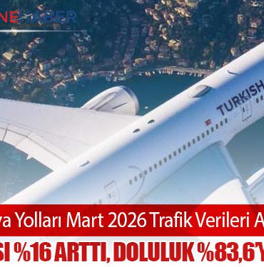 Türk Hava Yolları Mart 2026 Trafik Verileri Açıklandı: Yolcu Sayısı %16 Arttı, Doluluk %83,6’ya Yükseldi
