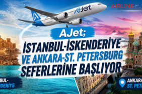 AJet; İstanbul-İskenderiye ve Ankara-St. Petersburg seferlerine başlıyor