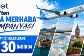 AJet’ten Yaza Merhaba Kampanyası Tüm Yurt İçi Biletlerde Yüzde 30 İndirim