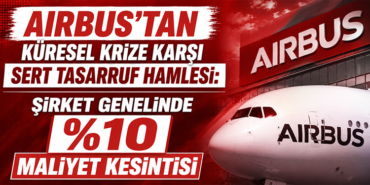 Airbus’tan Küresel Krize Karşı Sert Tasarruf Hamlesi: Şirket Genelinde %10 Kesinti Kararı