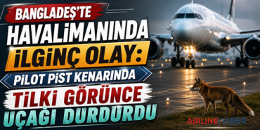 Bangladeş’te Havalimanında İlginç Olay: Pilot Pist Kenarında Tilki Görünce Uçağı Durdurdu