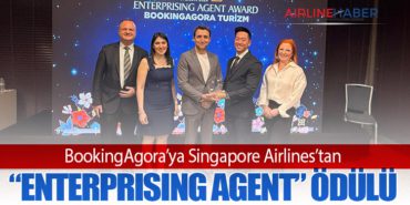 BookingAgora’ya Singapore Airlines’tan “Enterprising Agent” Ödülü