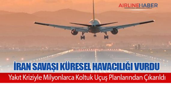 İran Savaşı Küresel Havacılığı Vurdu: Yakıt Kriziyle Milyonlarca Koltuk Uçuş Planlarından Çıkarıldı