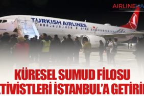Küresel Sumud Filosu Aktivistleri İstanbul’a Getirildi