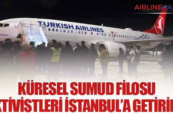 Küresel Sumud Filosu Aktivistleri İstanbul’a Getirildi