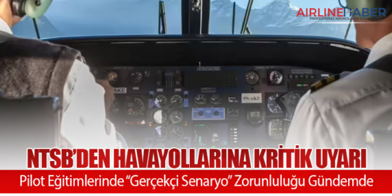 NTSB’den Havayollarına Kritik Uyarı: Pilot Eğitimlerinde “Gerçekçi Senaryo” Zorunluluğu Gündemde