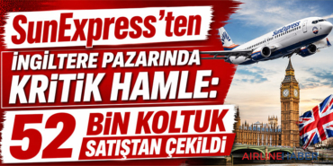 SunExpress’ten İngiltere Pazarında Kritik Hamle: 52 Bin Koltuk Satıştan Çekildi