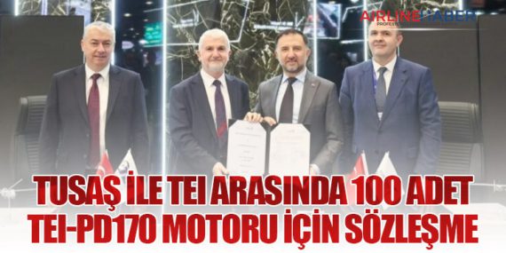 TUSAŞ ile TEI Arasında 100 Adet TEI-PD170 Motoru İçin Sözleşme