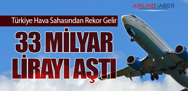 Türkiye Hava Sahasından Rekor Gelir: 33 Milyar Lirayı Aştı