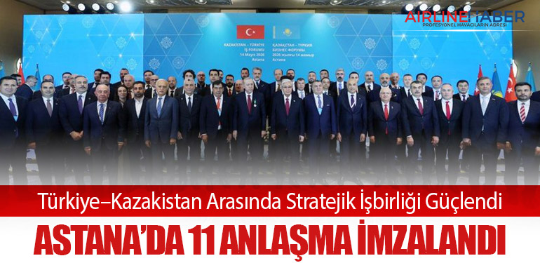 Türkiye–Kazakistan Arasında Stratejik İşbirliği Güçlendi: Astana’da 11 Anlaşma İmzalandı