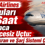 United Airlines Yolcuları 13 Saat Boyunca Eğlencesiz Uçtu: Wi-Fi, Ekran ve Şarj Sistemi Çalışmadı