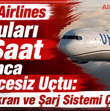 United Airlines Yolcuları 13 Saat Boyunca Eğlencesiz Uçtu: Wi-Fi, Ekran ve Şarj Sistemi Çalışmadı