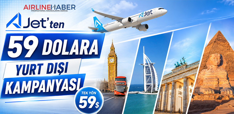 AJet’ten 59 Dolara Yurt Dışı Kampanyası