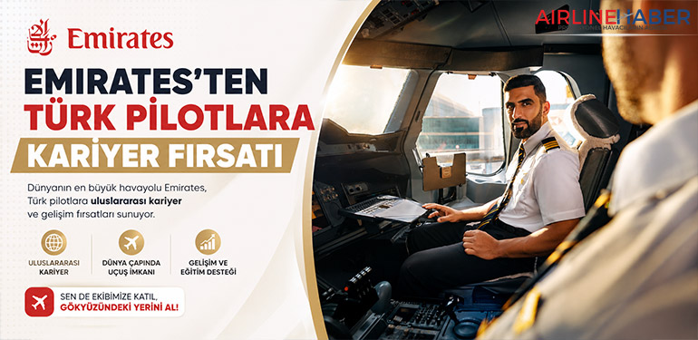 Emirates’ten Türk pilotlara kariyer fırsatı