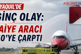Guayaquil’de İlginç Olay: İtfaiye Aracı A350’ye Çarptı