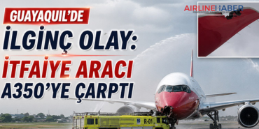 Guayaquil’de İlginç Olay: İtfaiye Aracı A350’ye Çarptı