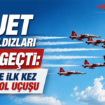 HÜRJET ve Türk Yıldızları Tarihe Geçti: Gökyüzünde İlk Kez 10 Uçaklı Kol Uçuşu