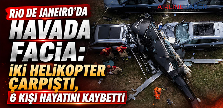 Rio de Janeiro’da Havada Facia: İki Helikopter Çarpıştı, 6 Kişi Hayatını Kaybetti