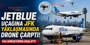 JetBlue Uçağına JFK Yaklaşmasında Drone Çarptı: FAA Soruşturma Başlattı