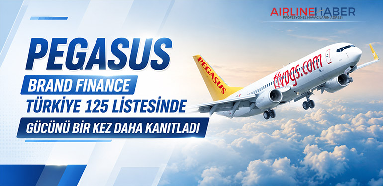 Pegasus, Brand Finance Türkiye 125 Listesinde Gücünü Bir Kez Daha Kanıtladı