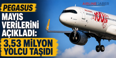 Pegasus Mayıs Verilerini Açıkladı: 3,53 Milyon Yolcu Taşıdı
