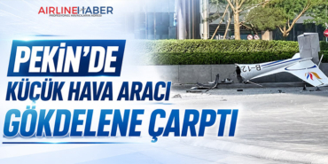 Pekin’de Küçük Hava Aracı Gökdelene Çarptı