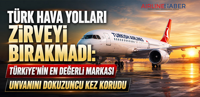 Türk Hava Yolları Zirveyi Bırakmadı: Türkiye’nin En Değerli Markası Unvanını Dokuzuncu Kez Korudu