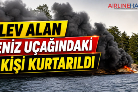 Alev Alan Deniz Uçağındaki 11 Kişi Kurtarıldı