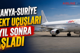Almanya-Suriye direkt uçuşları 15 yıl sonra başladı