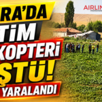 Ankara’da Eğitim Helikopteri Düştü: İki Pilot Yaralandı