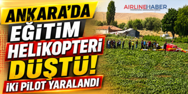Ankara’da Eğitim Helikopteri Düştü: İki Pilot Yaralandı