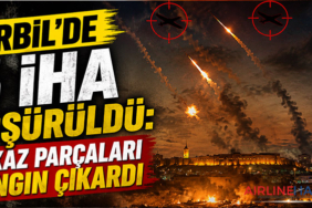 Erbil’de 5 İHA Düşürüldü: Enkaz Parçaları Yangın Çıkardı