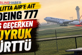 Kalitta Air’e Ait Boeing 777 Pas Geçerken Kuyruk Sürttü