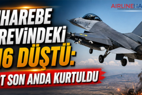 Muharebe görevindeki F-16 düştü: Pilot son anda kurtuldu