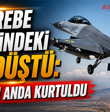 Muharebe görevindeki F-16 düştü: Pilot son anda kurtuldu