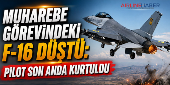 Muharebe görevindeki F-16 düştü: Pilot son anda kurtuldu