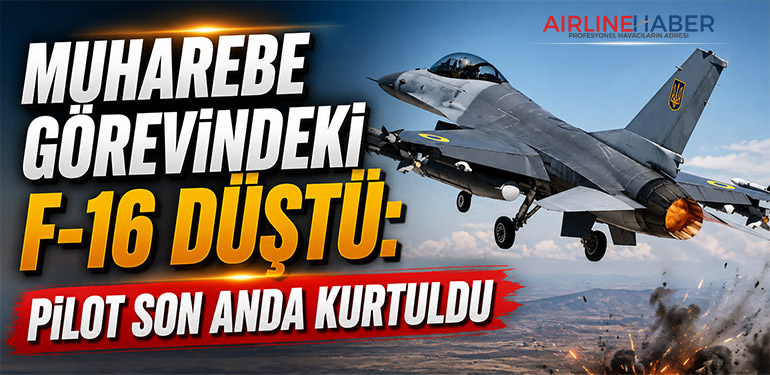 Muharebe görevindeki F-16 düştü: Pilot son anda kurtuldu